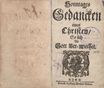 Sonntages Gedancken eines Christen