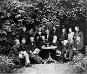 Grupp baltisaksa tegelasi Volmaris 1869. a. Foto: C. Schulz