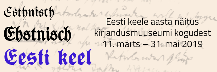 „Esthnisch – Ehstnisch – eesti keel“