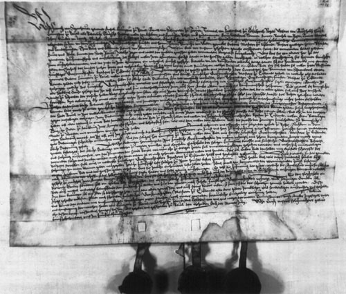EKLA vanim käsikiri - Tallinna gildide leping aastast 1555.