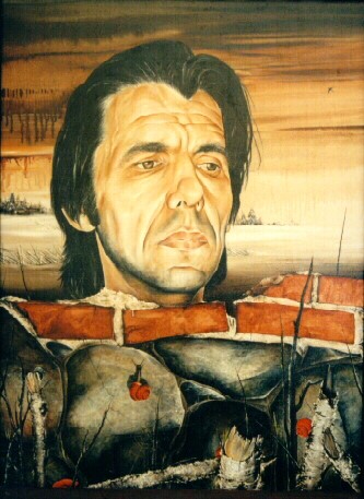 "Kodu-käija" (H.Runneli portree), 1983. Autor: Ilmar Kruusamäe