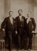 Karl August Hermann, Johannes Kappel ja Konstantin Türnup 1896. a. Foto: Frs. Christin