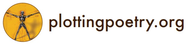 Logo tekstiga "plottingpoetry.org"
