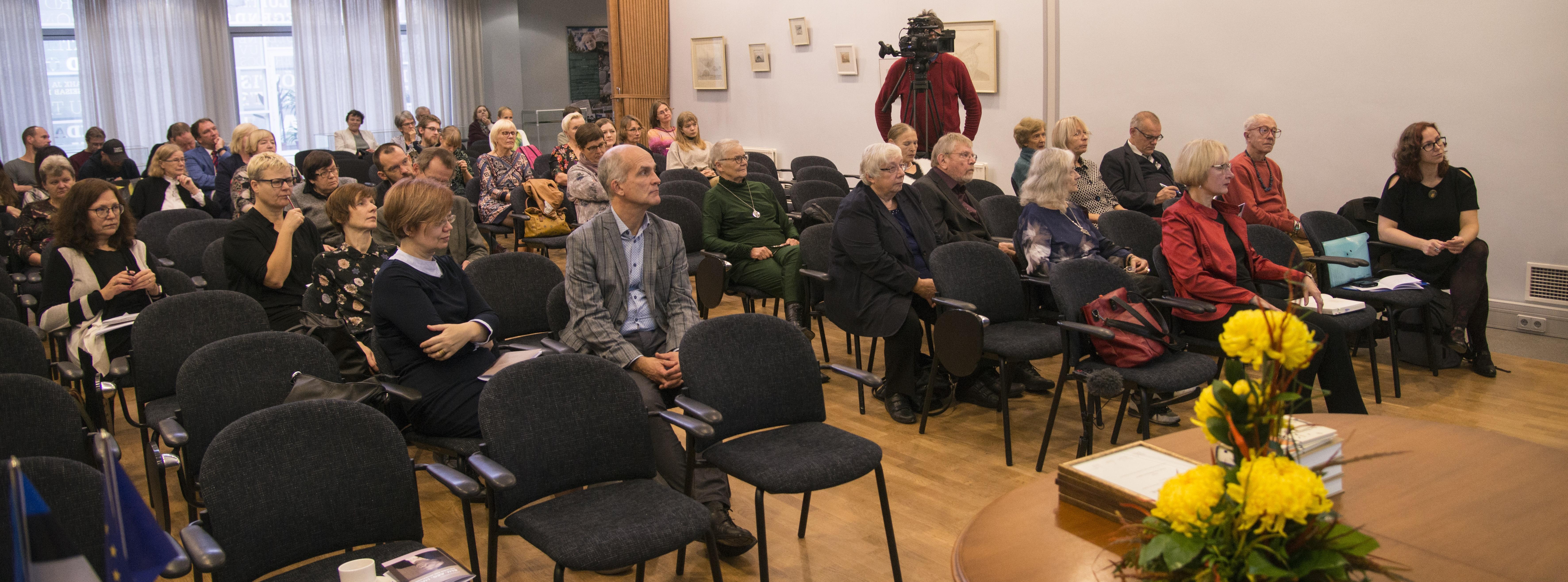 Ene Mihkelsoni loomingule pühendatud konverents "Elu. Aeg. Lugu", 18.10.2019. Foto: Alar Madisson