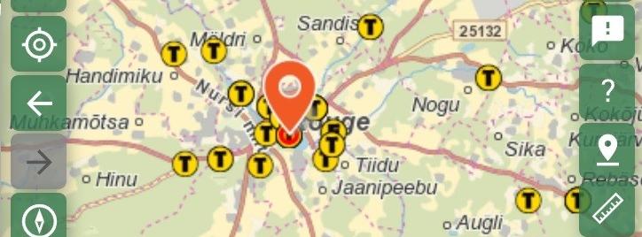 Rõuge ümbruse kaart