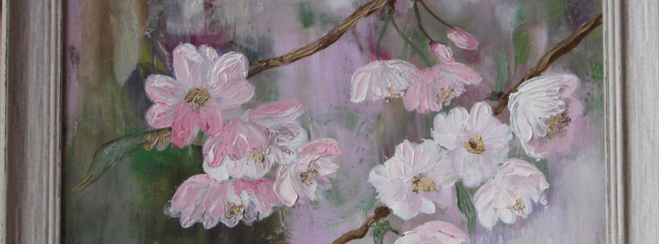 Detail maalist Jaapani kirsid