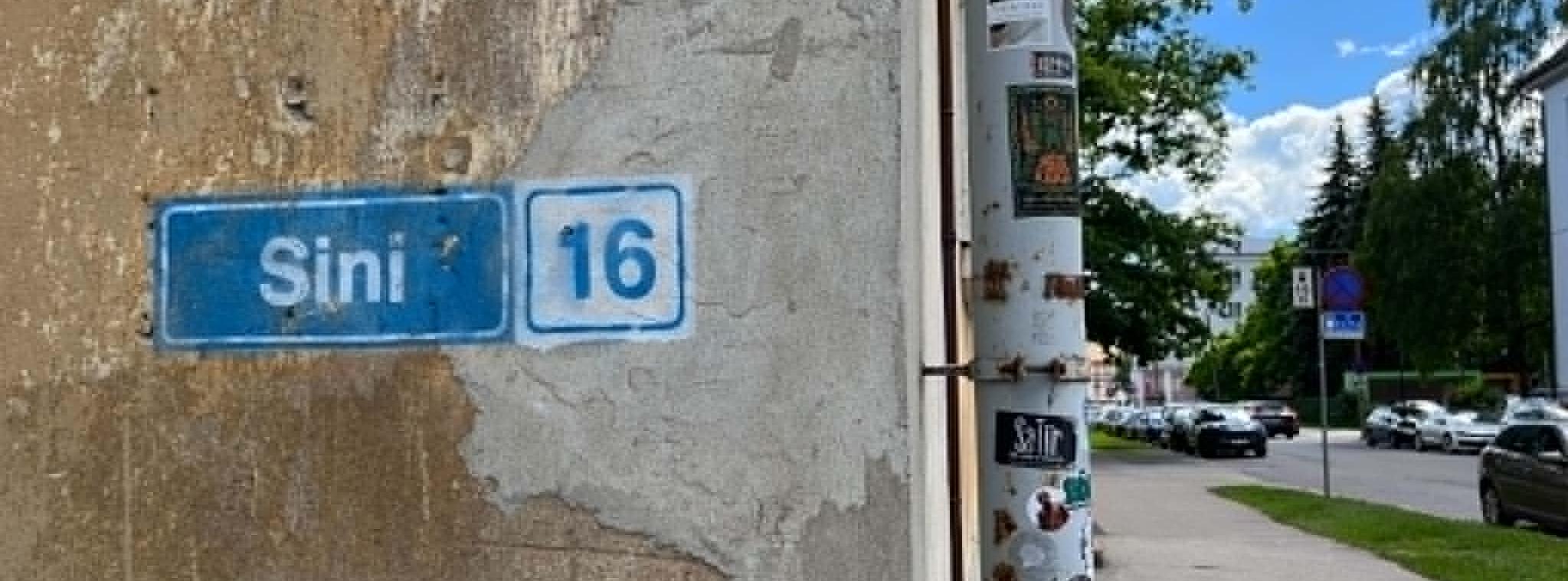 Grafiti Vanemuise tänaval