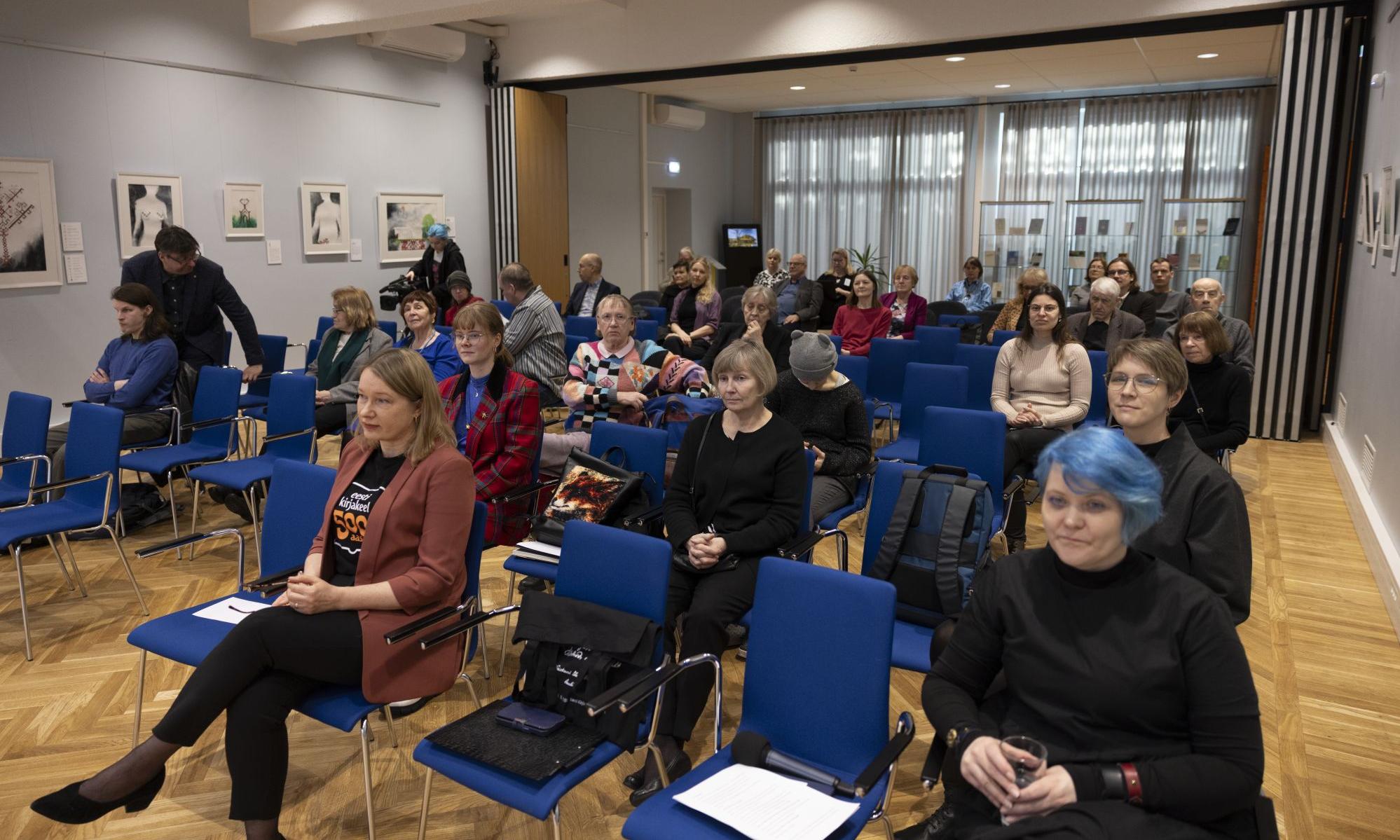 vaade saali emakeelepäeva ürituse  ajal
